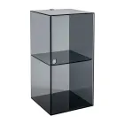 Dulap de baie din plexiglas, montat pe perete, în 4 culori, fabricat în Italia - Ligea Viadurini