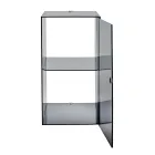 Dulap de baie din plexiglas, montat pe perete, în 4 culori, fabricat în Italia - Ligea Viadurini