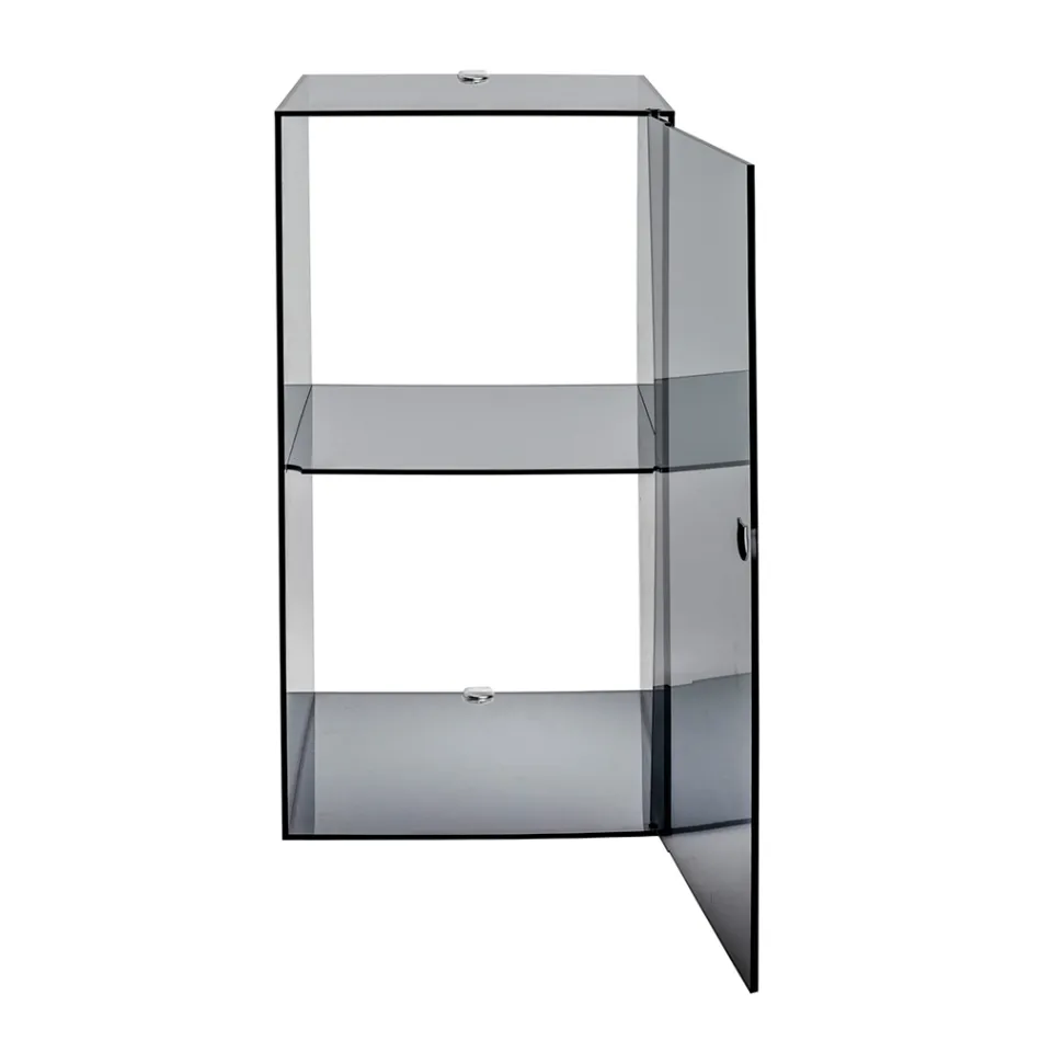 Dulap de baie din plexiglas, montat pe perete, în 4 culori, fabricat în Italia - Ligea Viadurini