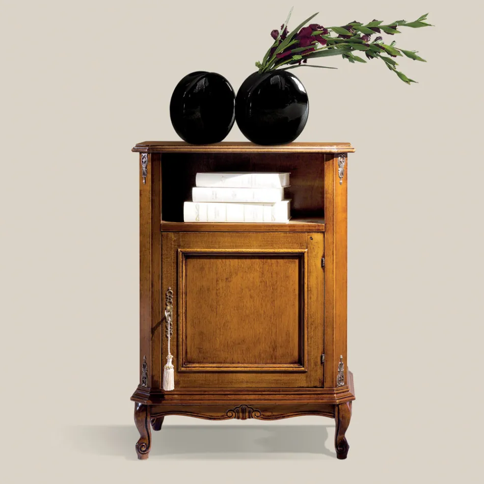 Suport telefon clasic din lemn cu usa Made in Italy - Richard Viadurini