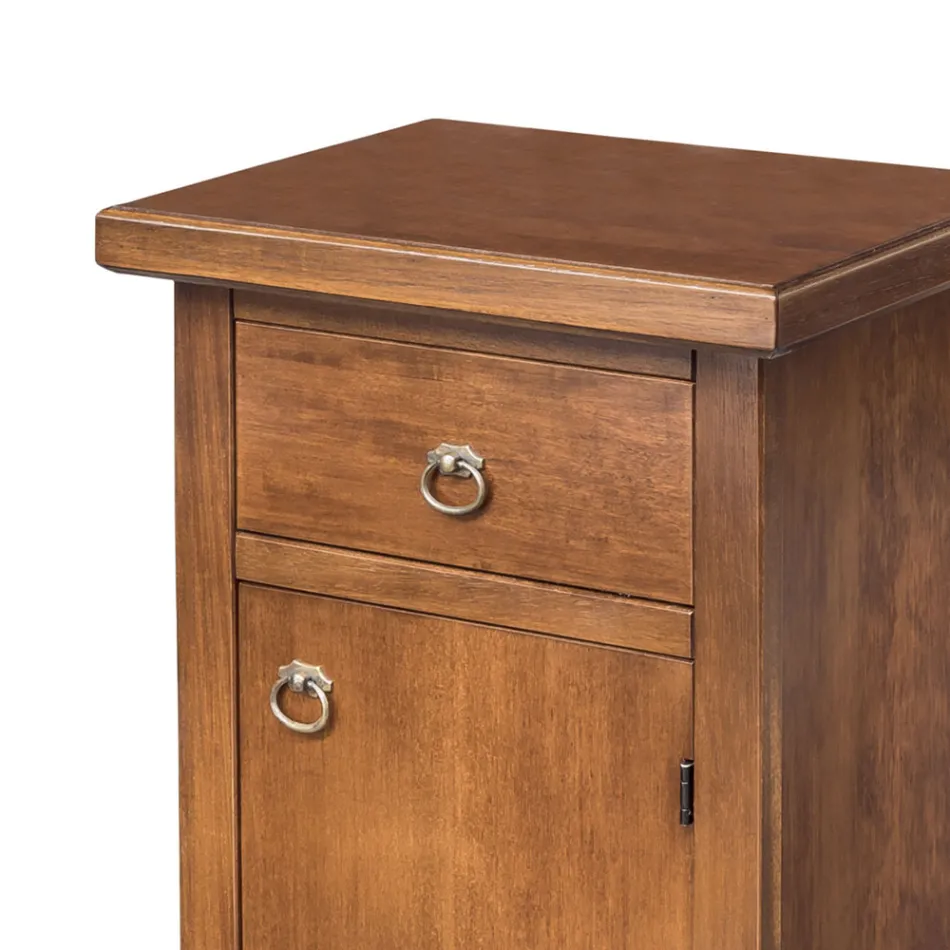 Dulap pentru telefon din nuc patinat Made in Italy - Atunis Viadurini