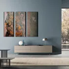 Dulap TV scăzut din lemn ecologic 1 ușă și 2 sertare de lux - Bruno Viadurini