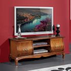 Suport TV clasic din lemn cu incrustații Made in Italy - Hastings Viadurini