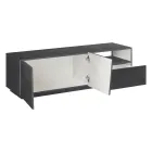 Dulap TV cu 2 Uși, un Sertar și un Compartiment Deschis Made in Italy - Popilio Viadurini