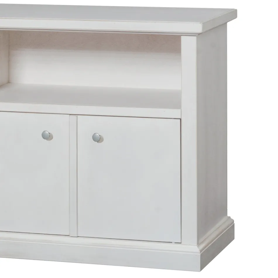 Suport TV cu compartiment deschis si 2 usi Made in Italy - Alpan Viadurini