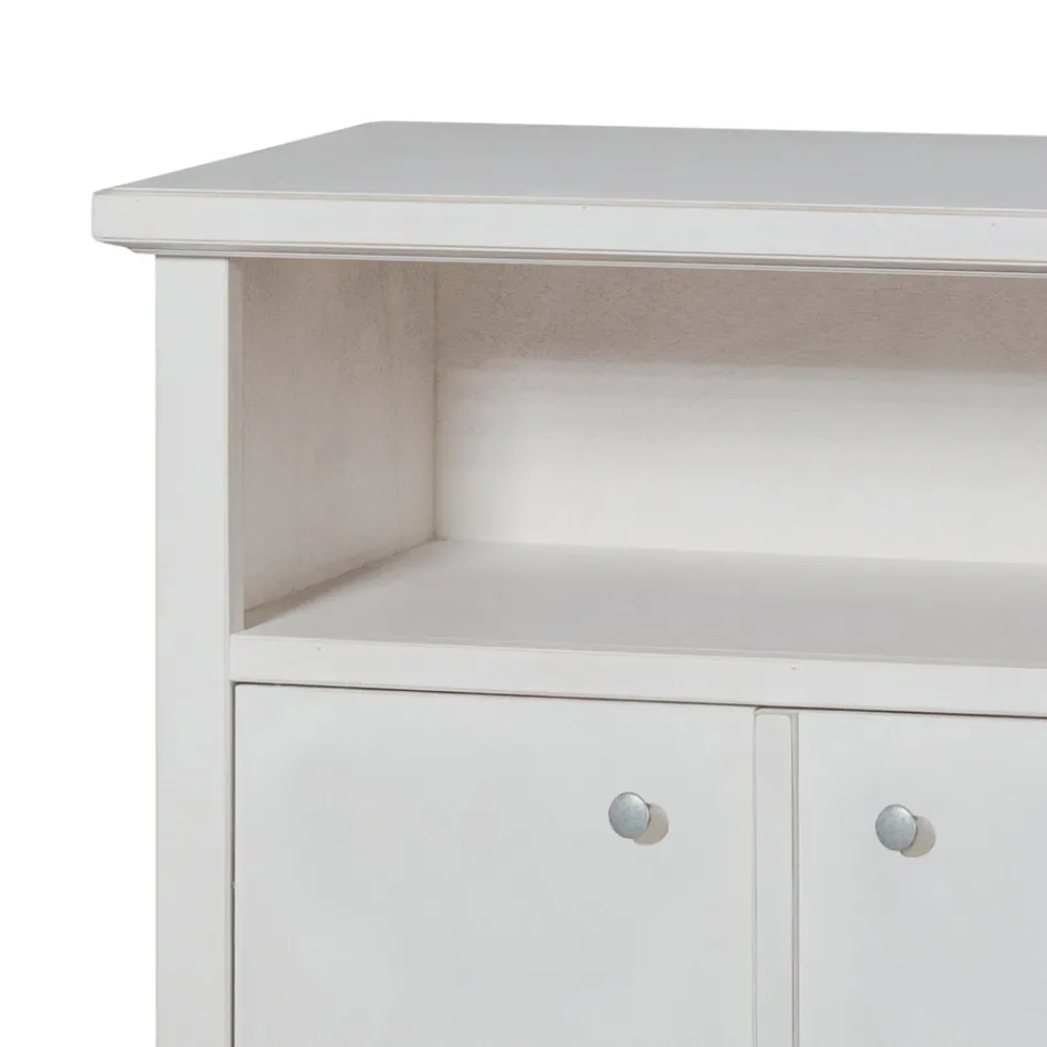 Suport TV cu compartiment deschis si 2 usi Made in Italy - Alpan Viadurini