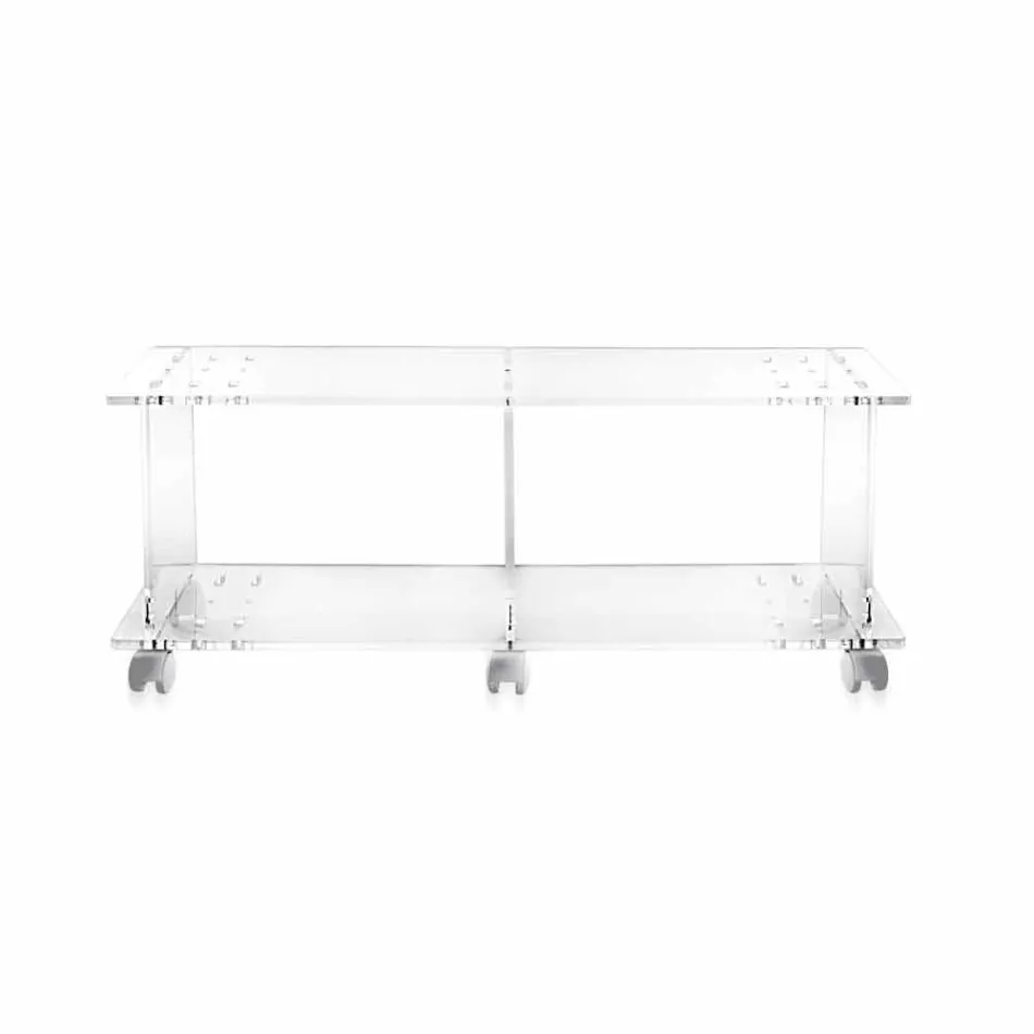 dulap TV cu design modern plexiglass Magician Viadurini