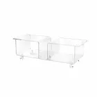 cabinet de televiziune plexiglass de design modern, Expertul dublu Viadurini