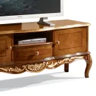 Dulap TV din lemn cu picioare în stil clasic Made in Italy - Chantilly Viadurini