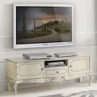 Dulap TV din lemn cu picioare în stil clasic Made in Italy - Chantilly Viadurini