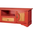 Suport TV din lemn furniruit cu diferite finisaje Made in Italy - Purusha Viadurini