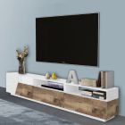 Suport TV din lemn melaminat trei culori Made in Italy - Marciano Viadurini