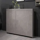 Dulap rotativ multifuncțional cu suport TV și masă integrată Made in Italy - Illusione Viadurini