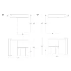 Dulap rotativ multifuncțional cu suport TV și masă integrată Made in Italy - Illusione Viadurini