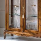 Vitrina de sufragerie din lemn de nuc de Bassano Made in Italy - Ronald Viadurini