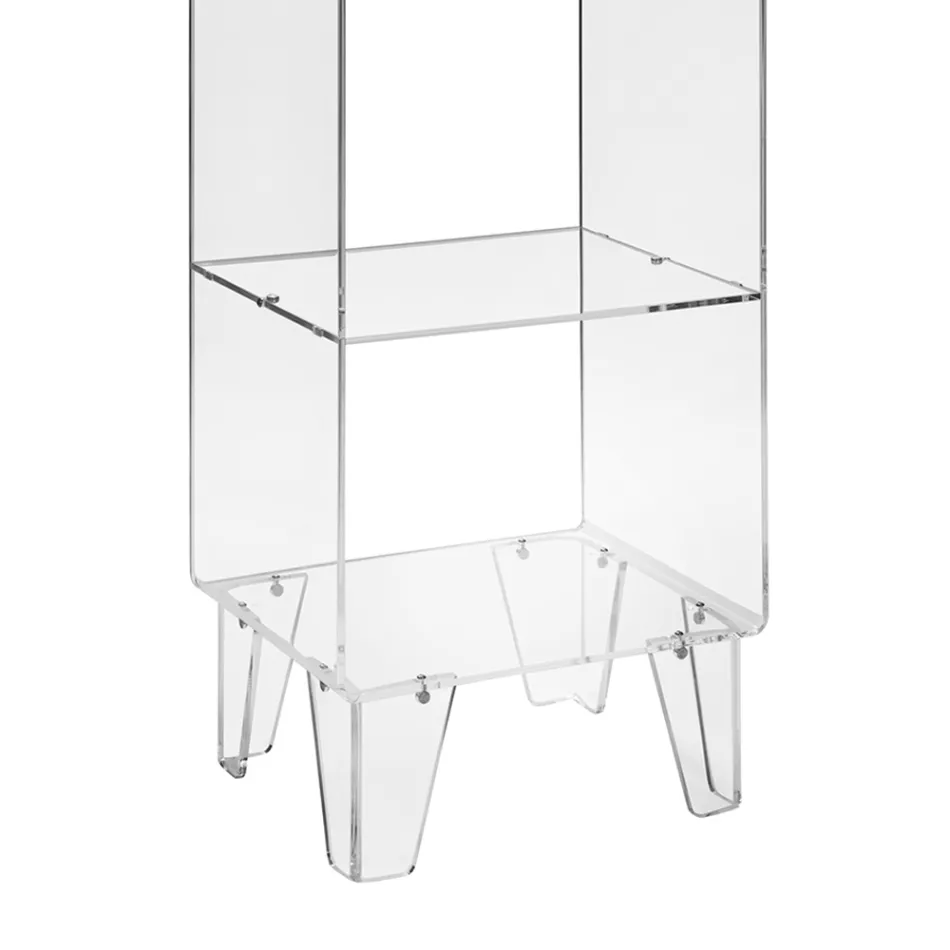 Vitrina transparentă din plexiglas Design italian 4 rafturi - Raganella Viadurini
