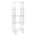 Vitrina transparentă din plexiglas Design italian 4 rafturi - Raganella