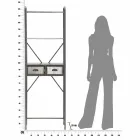 Dulap de baie modern industrial din fier - Pome Viadurini