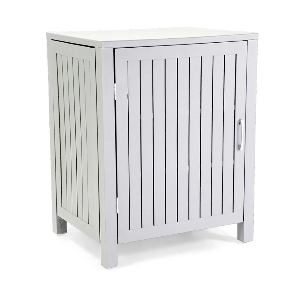 Dulap de exterior din aluminiu cu 1 ușă în diferite finisaje - Hotel Viadurini