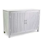 Dulap de exterior din aluminiu cu 2 uși în diferite finisaje - Hotel Viadurini