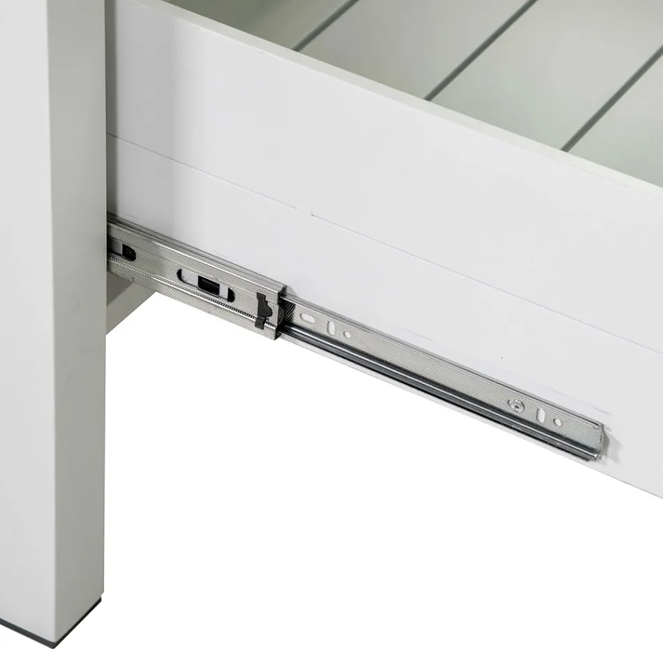 Dulap de exterior din aluminiu cu 2 sertare în diferite finisaje - Hotel Viadurini