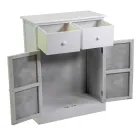 Dulap de interior din lemn cu 2 uși și 2 sertare - Meduse Viadurini