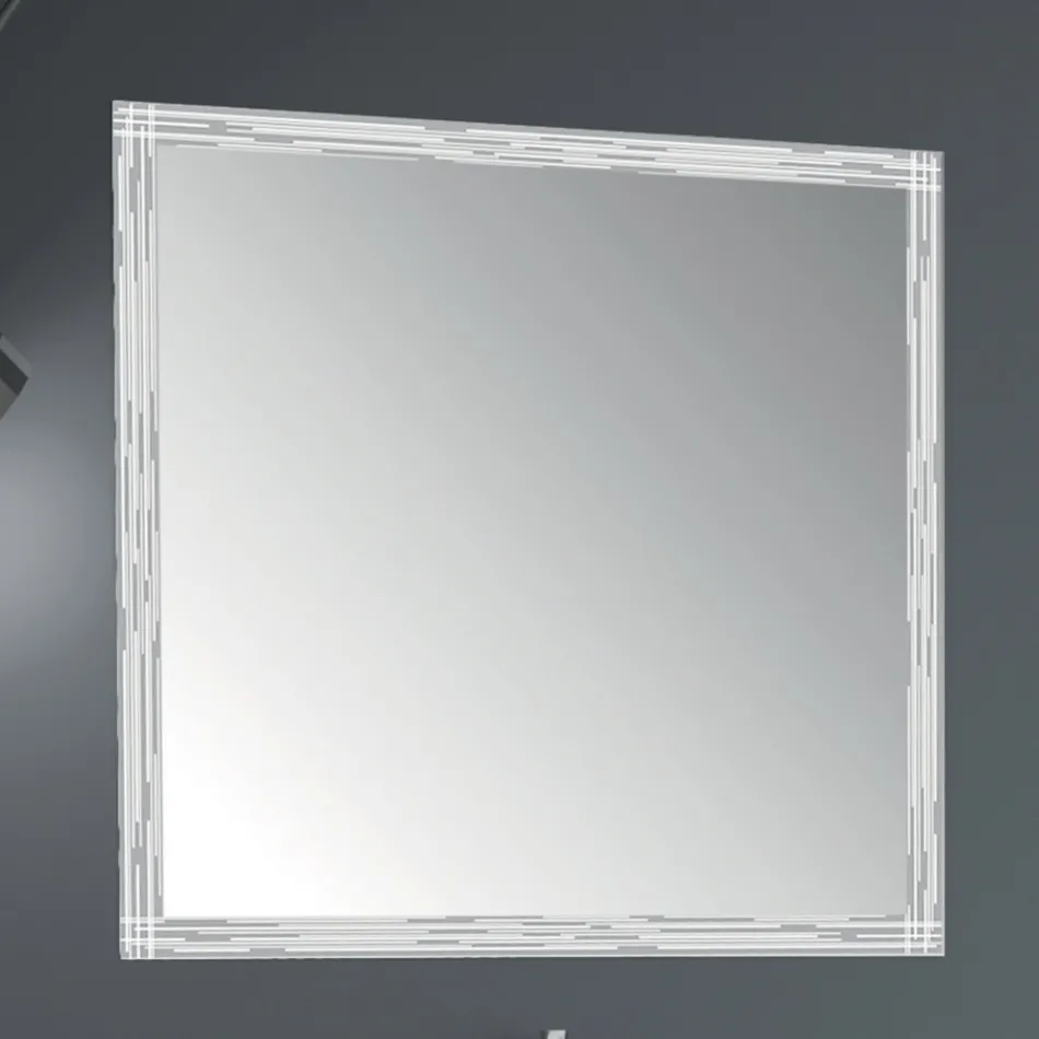 Mobilier de baie de lux din lemn de 90 cm Fabricat în Italia - Cizco Viadurini