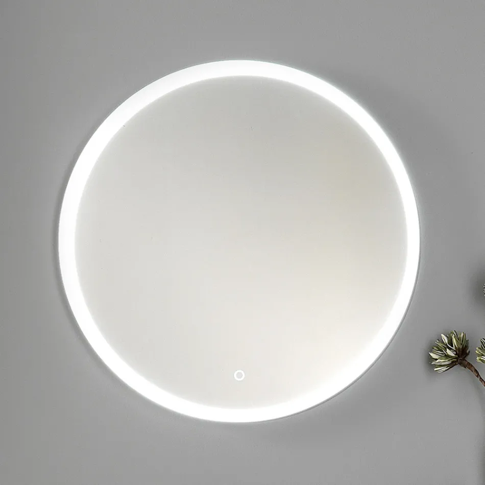 Mobilier de baie din lemn alb și nuc și ceramică 156 cm Fabricat în Italia - Renga Viadurini