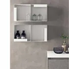 Mobilier de design suspendat, compoziție modernă pentru baie - Callisi9 Viadurini