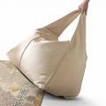 Puf cu design modern din piele Bag fabricat in Italia