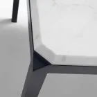 My Home Bebop design marmură albă H74xL210cm făcută în Italia Viadurini