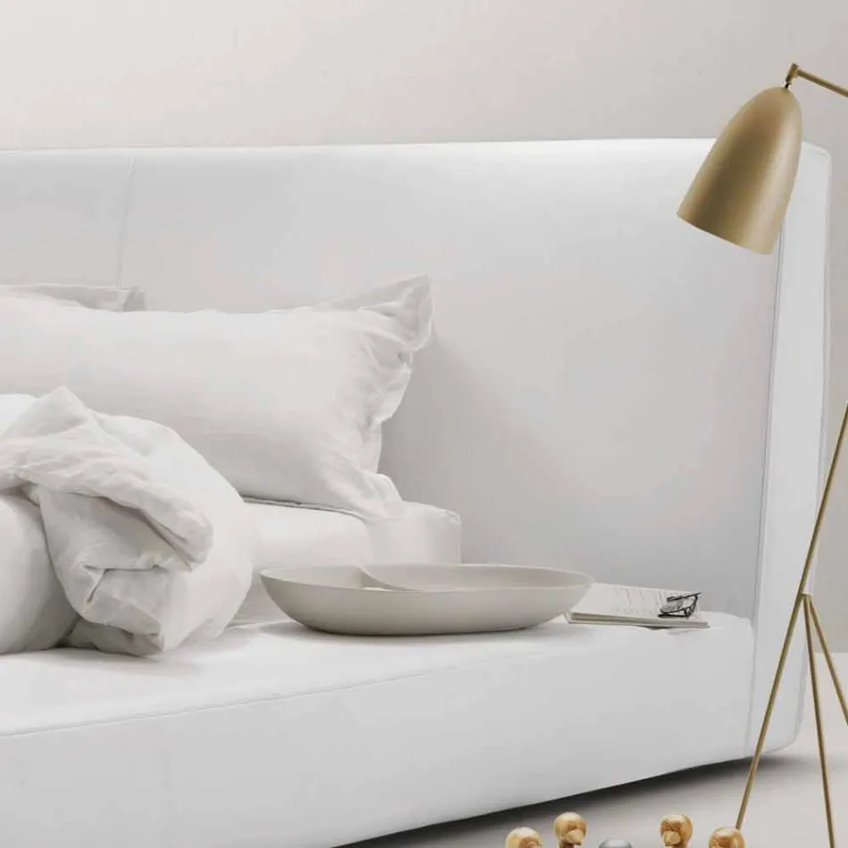 Casa mea Long Island a căpătat pat dublu din piele realizat în Italia Viadurini