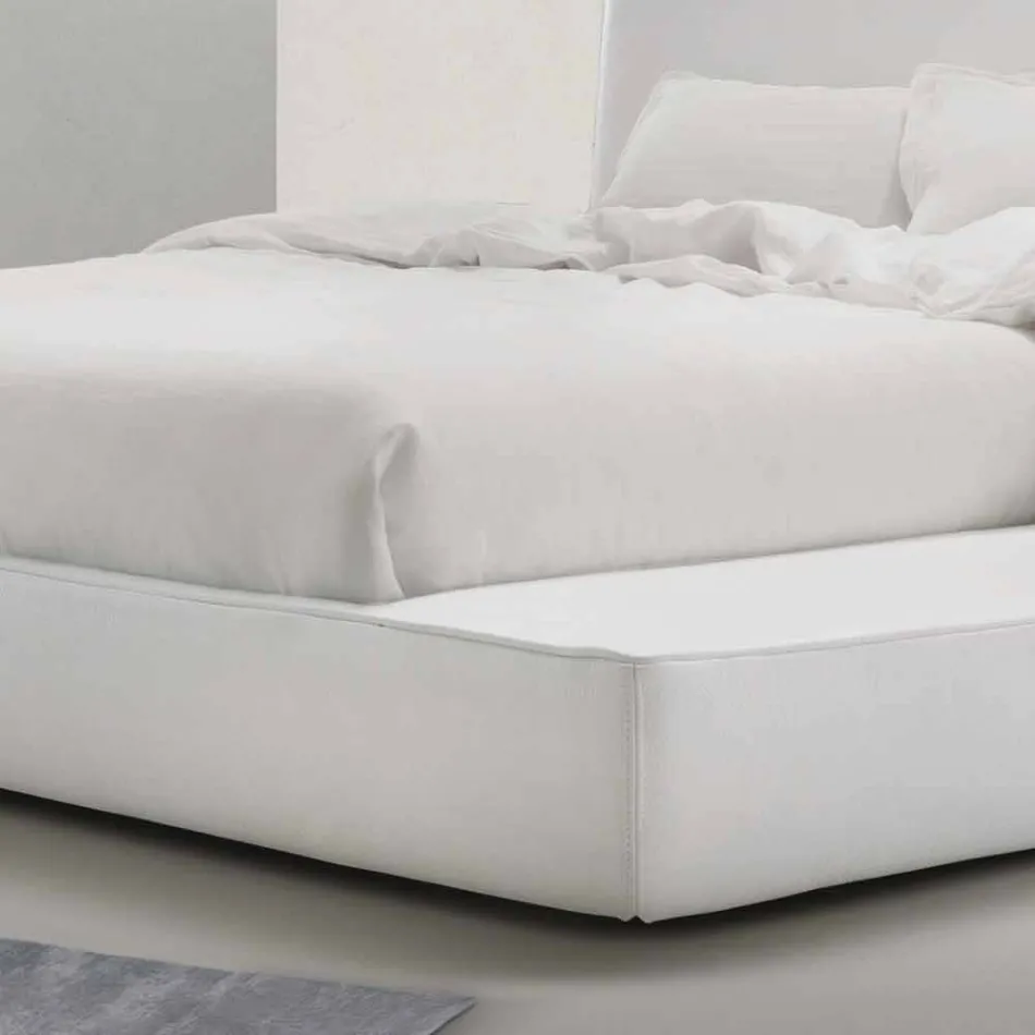 Casa mea Long Island a căpătat pat dublu din piele realizat în Italia Viadurini