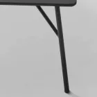 Casa mea de masă Home Mek Mek MDF antracit gri design L79xH39cm făcut din Italia Viadurini