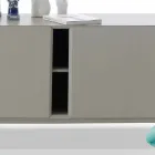 Designul meu Home Mirage de mătase în MDF lacuit H71xL210cm realizat în Italia Viadurini