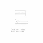 Casa mea Sleepway tapițat pat dublu 180x90cm realizat în Italia Viadurini