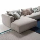 Casa mea Soft Soft canapea secțională de design fabricate în Italia tesatura Viadurini
