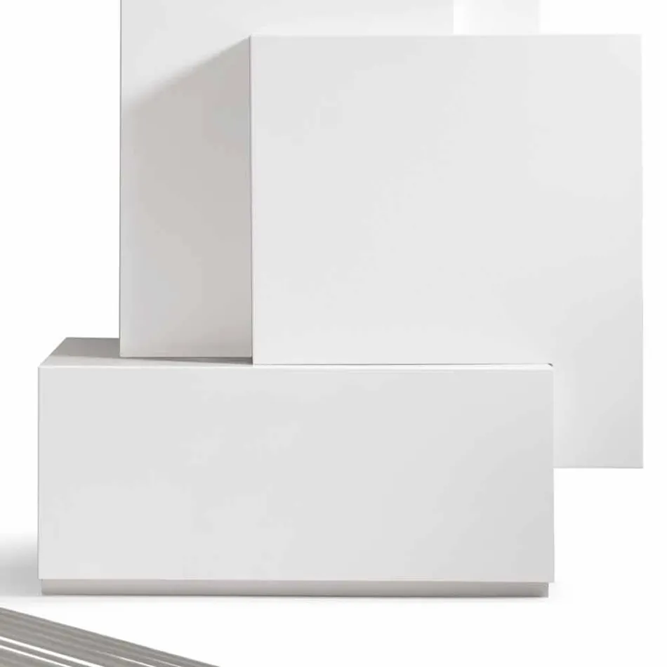 Casa mea Tetris Tetris mobilier mobil de cameră turn design de MDF H196cm făcute în Italia Viadurini