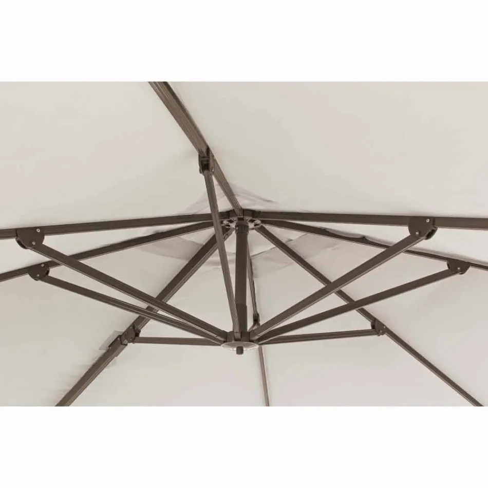 Umbrelă de exterior 3x3 cu pânză de poliester și stâlp de aluminiu - Texas Viadurini