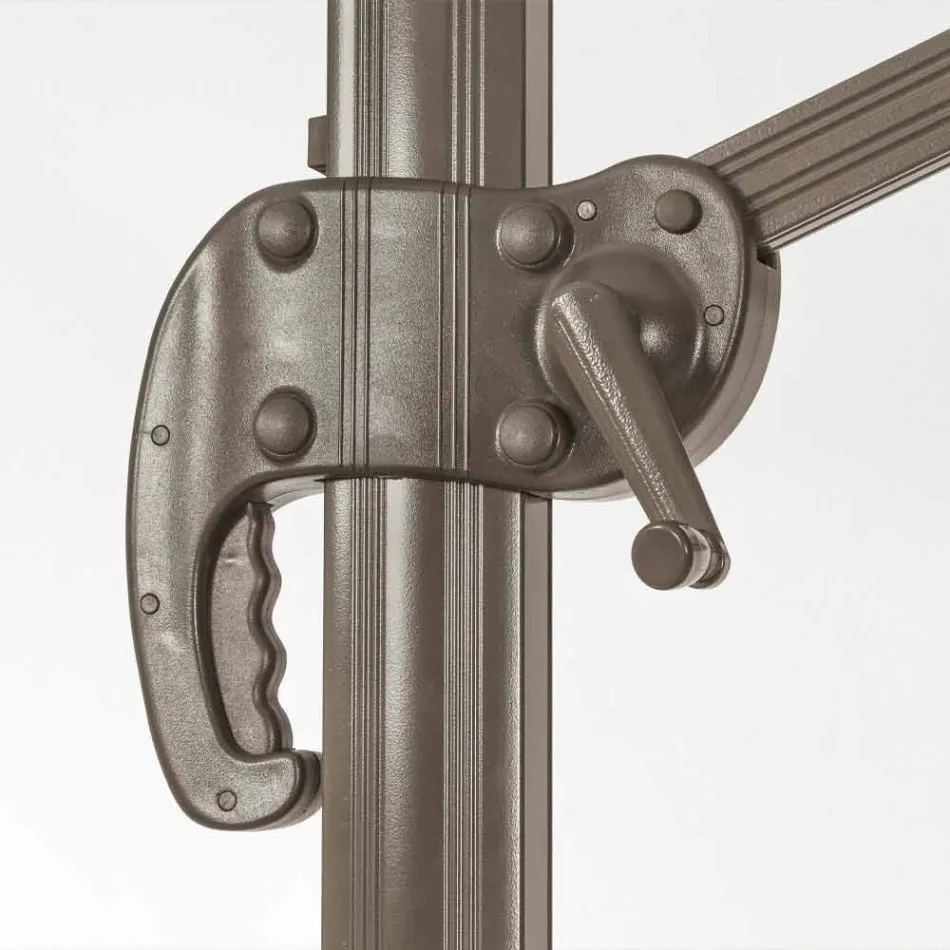 Umbrelă de exterior 3x3 cu pânză de poliester și stâlp de aluminiu - Texas Viadurini