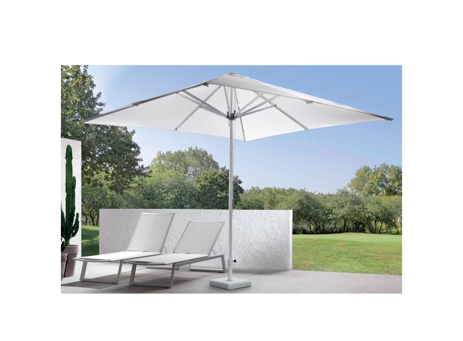 Umbrelă de soare de exterior cu structură din aluminiu și țesătură acrilică - Jayce Viadurini