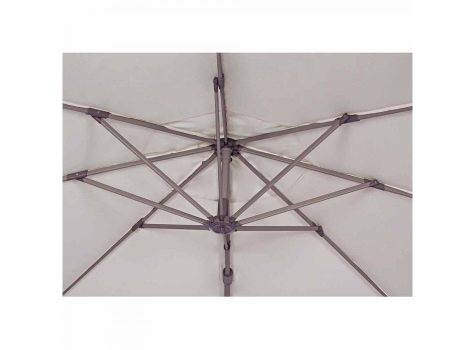 Umbrela exterioară Diametru 3,5m în poliester cu stâlp de aluminiu - Linfa Viadurini