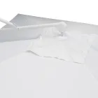 Umbrelă de exterior din poliester cu structură din aluminiu alb - Zinica Viadurini