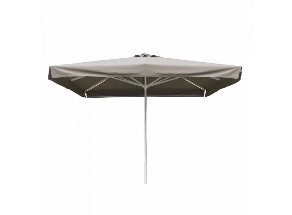 Umbrelă din material exterior pentru exterior cu structură metalică Fabricată în Italia - Solero Viadurini