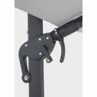 Umbrelă de grădină 3x4 cu țesătură din poliester gri deschis - Dalton Viadurini