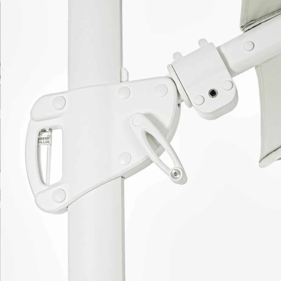 Umbrelă de grădină din aluminiu 3x4 cu țesătură din poliester - Fasma Viadurini