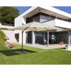 Umbrelă de grădină 3x4 din poliester cu structură din aluminiu - Texas Viadurini