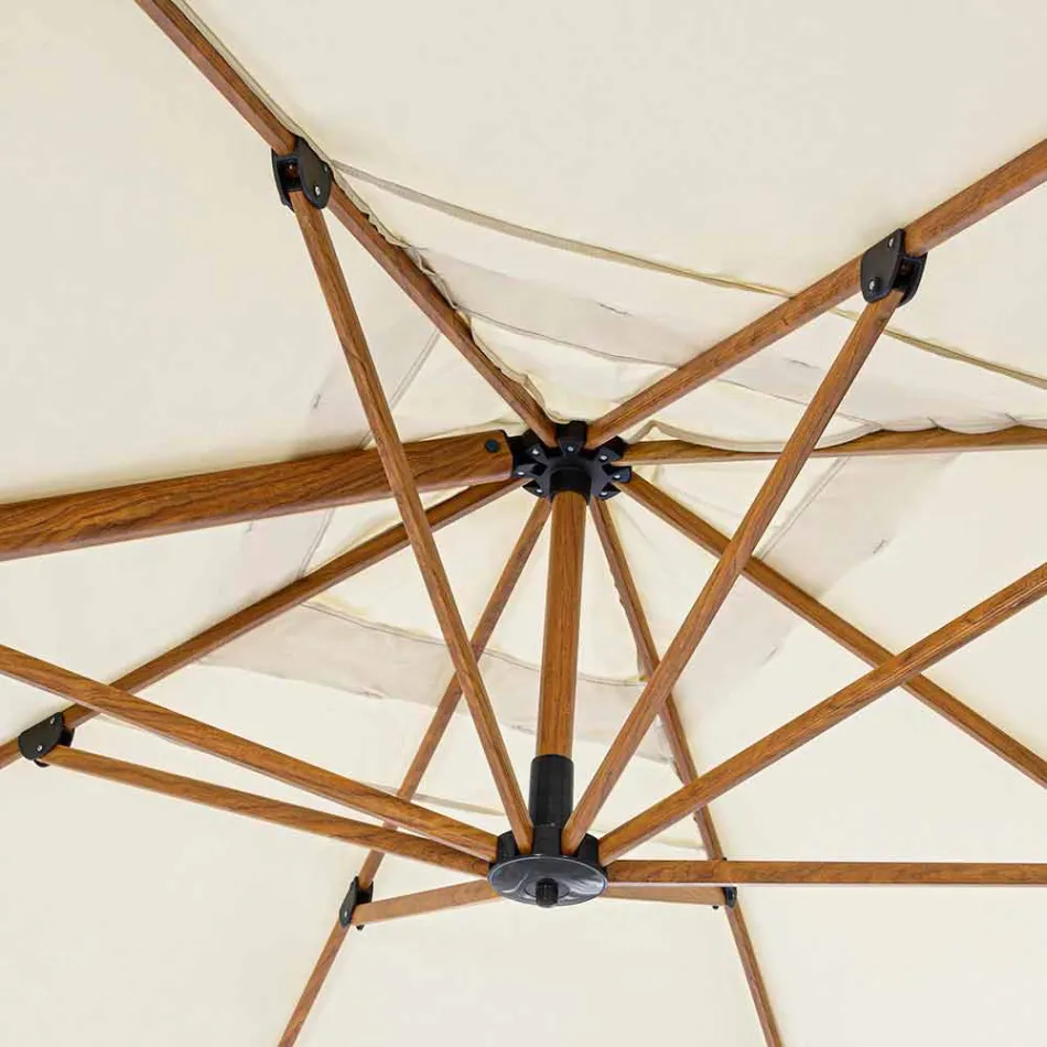 Umbrelă de grădină 3x4m din aluminiu și poliester, Homemotion - Marco Viadurini