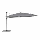 Umbrelă de grădină 4x4 cu pânză gri închis și structură anodizată - Daniel Viadurini