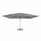 Umbrelă de grădină 4x4 cu pânză gri închis și structură anodizată - Daniel Viadurini